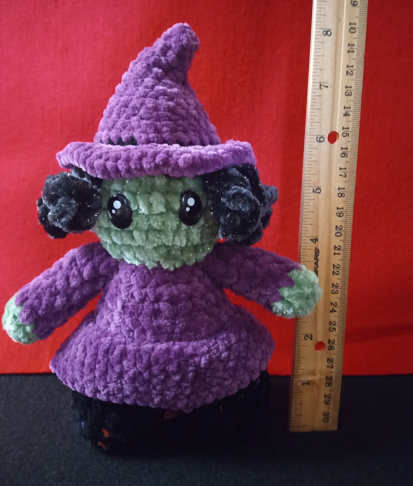 Crocheted Witch Plush