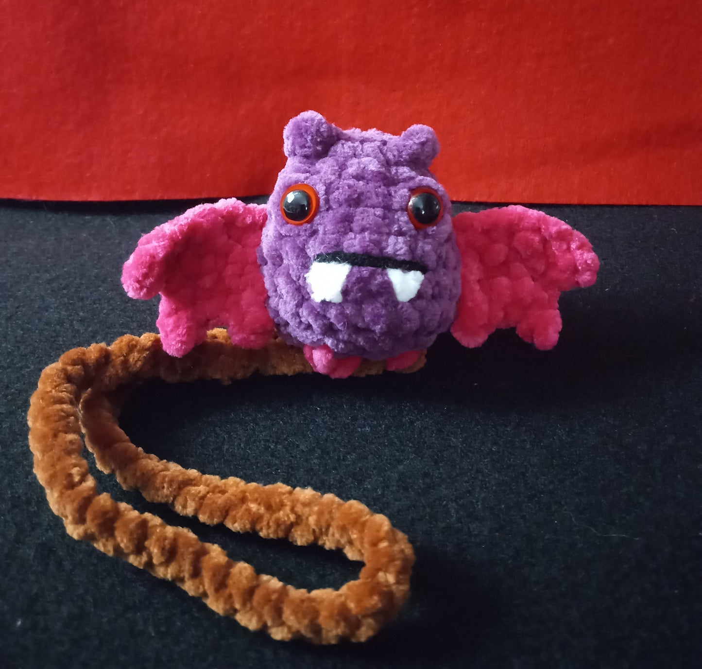 Crocheted Bat Car/Bag Hanger Charm