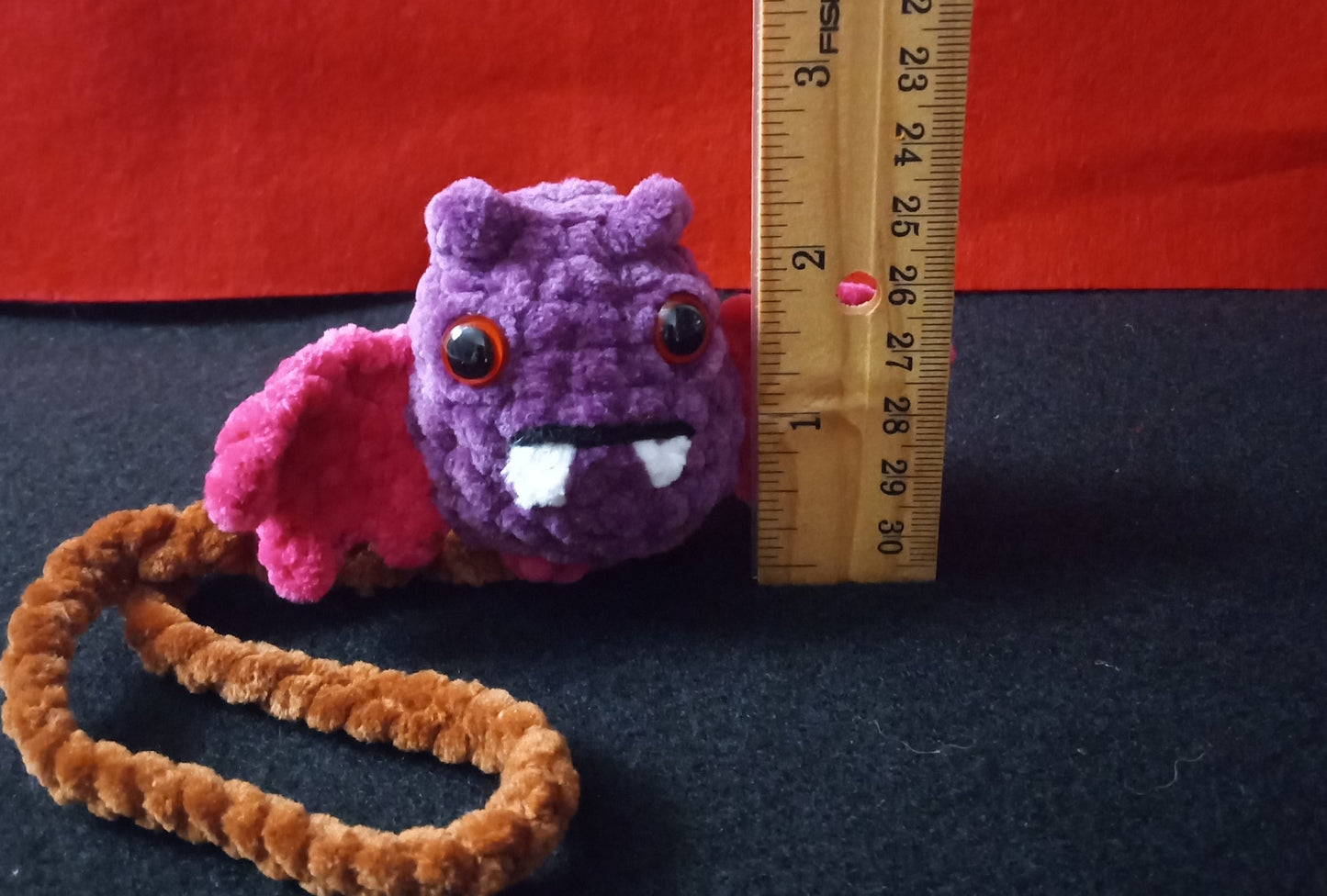 Crocheted Bat Car/Bag Hanger Charm