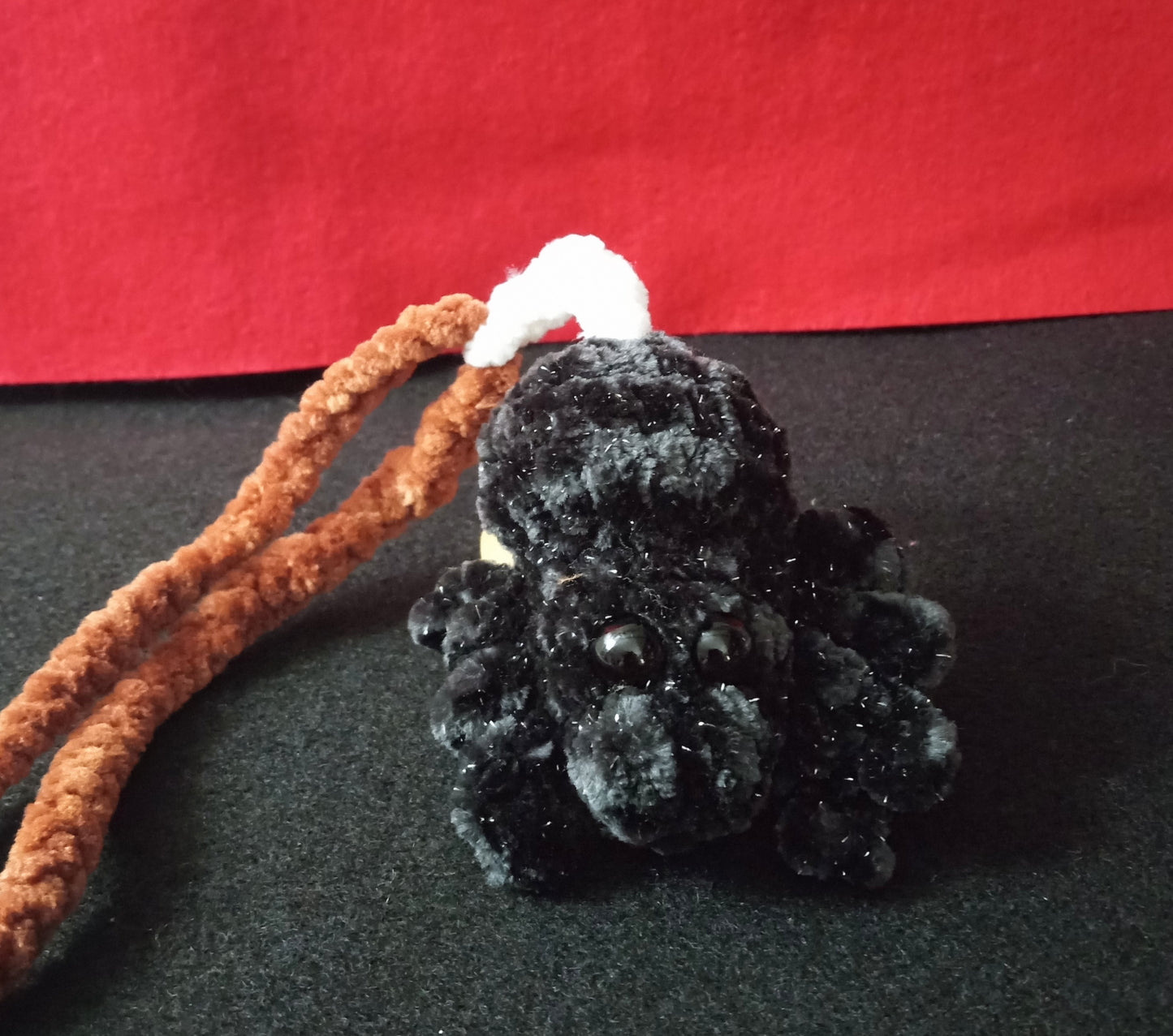 Crocheted Spider Car/Bag Hanger Charm