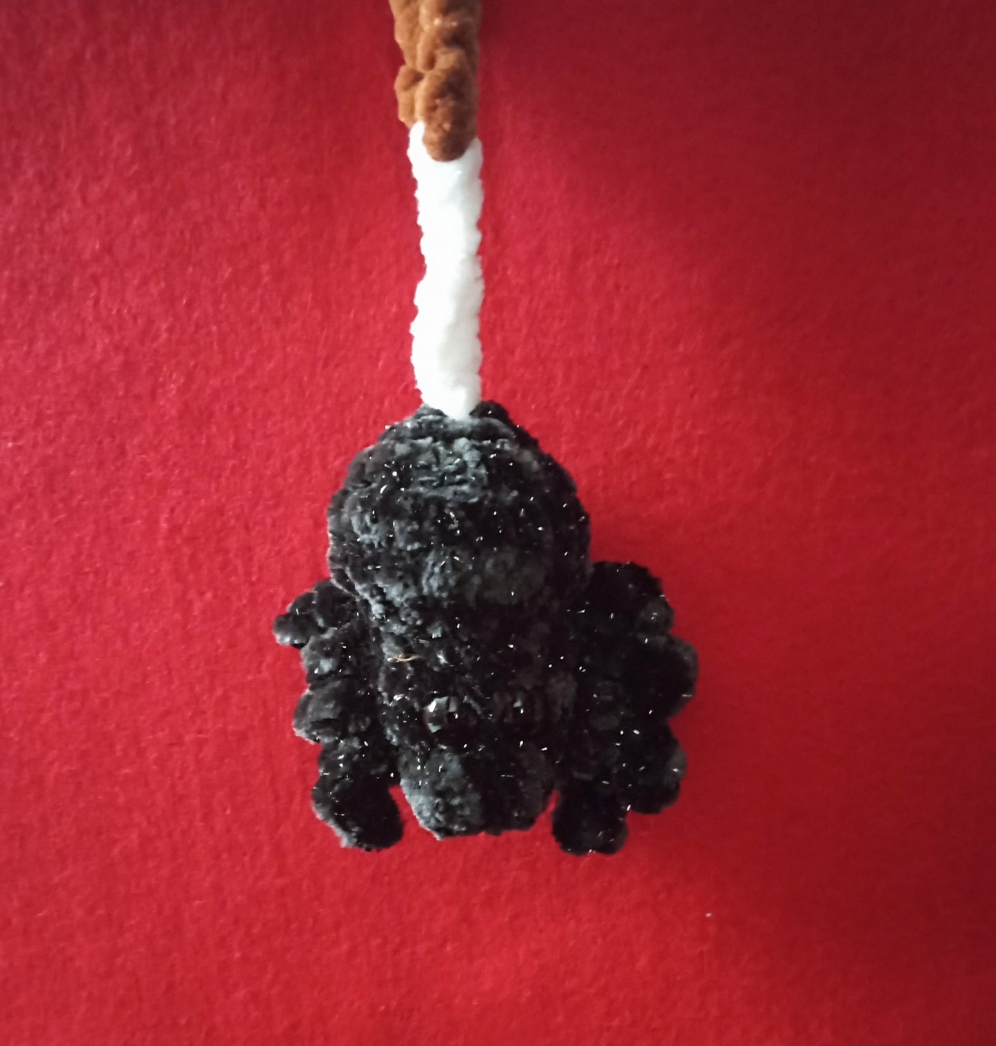 Crocheted Spider Car/Bag Hanger Charm