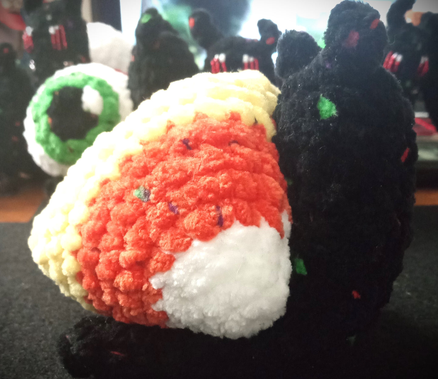 Candycornelius the Candy Corn Snail Plush